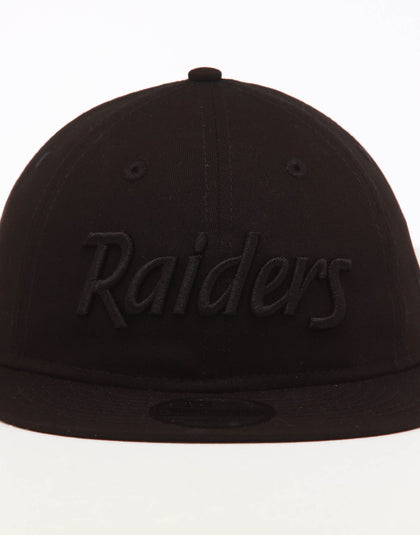 New Era Raiders 9TWENTY FV Script Strapback Black/Tonal