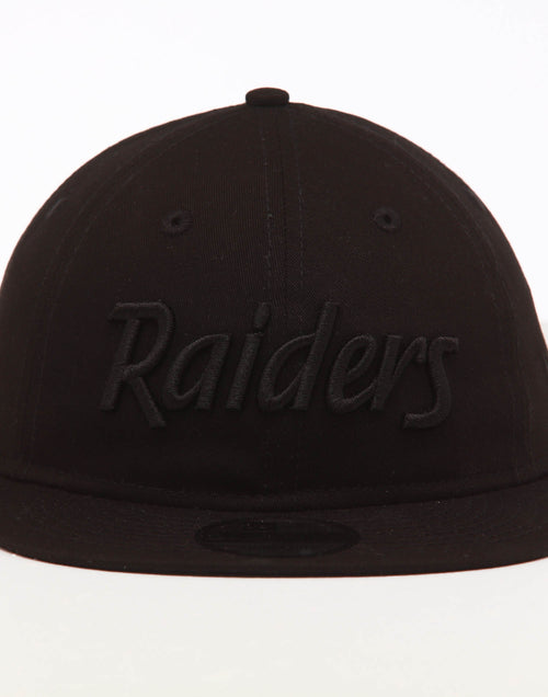 New Era Raiders 9TWENTY FV Script Strapback Black/Tonal