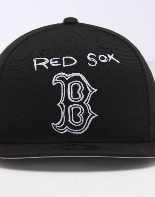New Era Boston Red Sox 9FIFTY OF Scribble Snapback Black