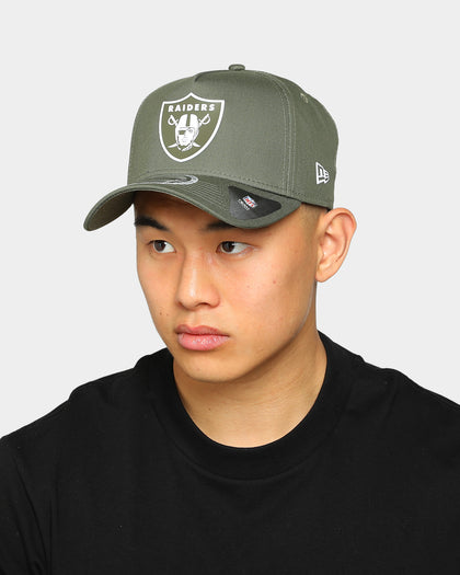 New Era Raiders 9FORTY A-Frame Reflective Logo Snapback Olive/3M