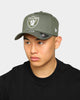 New Era Raiders 9FORTY A-Frame Reflective Logo Snapback Olive/3M