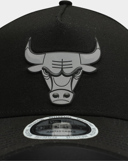 New Era Chicago Bulls 9FORTY A-Frame Reflective Logo Snapback Black/3M