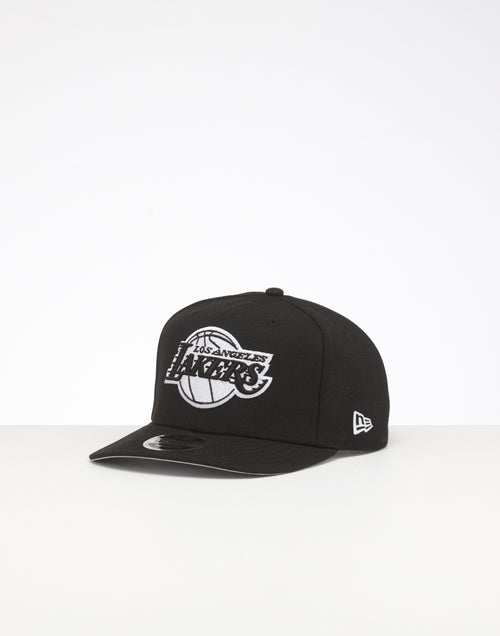 New Era Los Angeles Lakers 9FIFTY High Crown Precurved Snapback Black