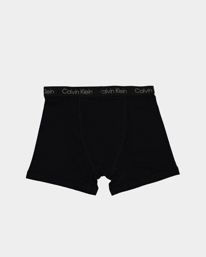 Calvin Klein Kids' Cotton 4 Pack Boxer Brief Black/Grey/White