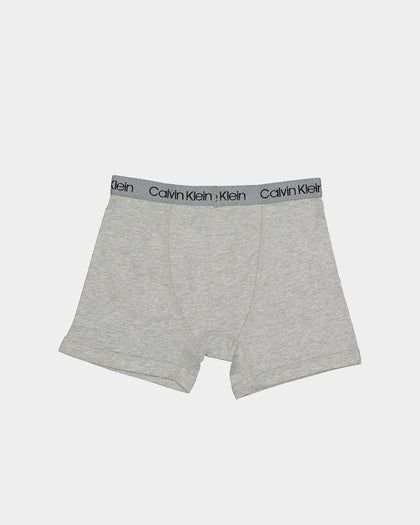 Calvin Klein Kids' Cotton 4 Pack Boxer Brief Black/Grey/White
