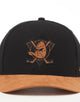 47 Brand Anaheim Ducks MVP DV Ultra Suede Snapback Black/Tan
