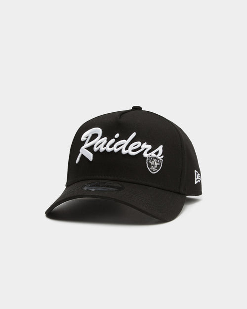 New Era Raiders 9FORTY A-Frame Vintage Script Snapback Black/OTC