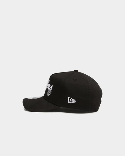 New Era Raiders 9FORTY A-Frame Vintage Script Snapback Black/OTC