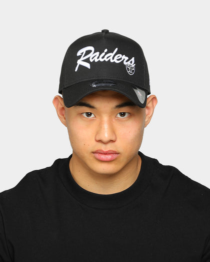 New Era Raiders 9FORTY A-Frame Vintage Script Snapback Black/OTC