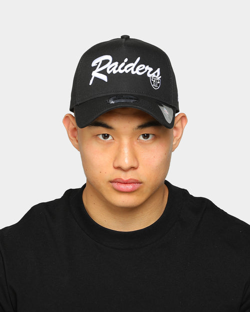 New Era Raiders 9FORTY A-Frame Vintage Script Snapback Black/OTC