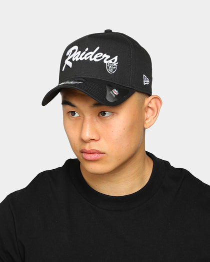New Era Raiders 9FORTY A-Frame Vintage Script Snapback Black/OTC
