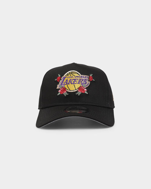 New Era Los Angeles Lakers 'Floral Logo' 9FORTY K-Frame Snapback Black/Floral