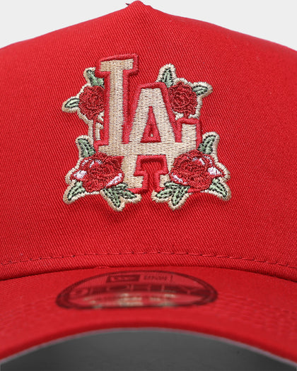 New Era Los Angeles Dodgers 'Floral Logo' 9FORTY K-Frame Snapback Scarlet/Floral