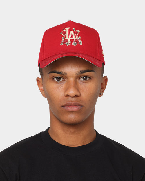 New Era Los Angeles Dodgers 'Floral Logo' 9FORTY K-Frame Snapback Scarlet/Floral