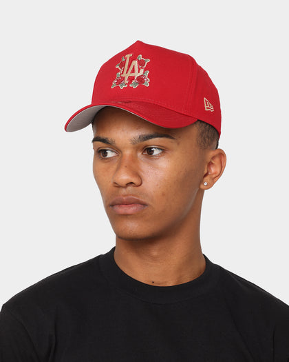New Era Los Angeles Dodgers 'Floral Logo' 9FORTY K-Frame Snapback Scarlet/Floral