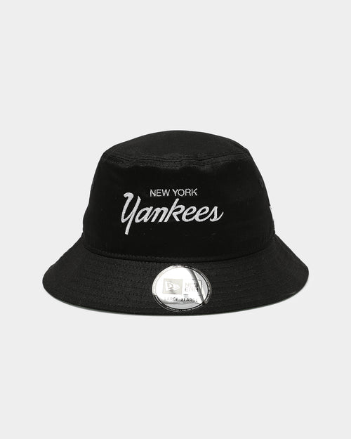 New Era New York Yankees RT Script Bucket Black