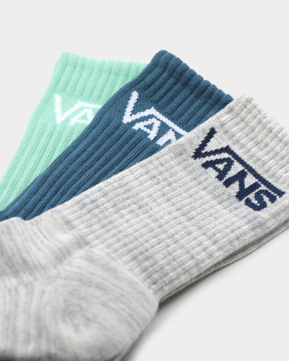 Vans Men's Classic Crew Sock 3 Pack (6.5-9) Jade