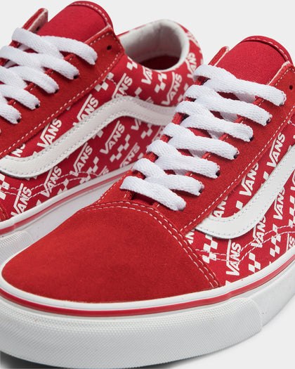 Vans Old Skool Logo Repeat Red/White