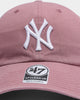 47 Brand New York Yankees Clean Up Strapback Mauve