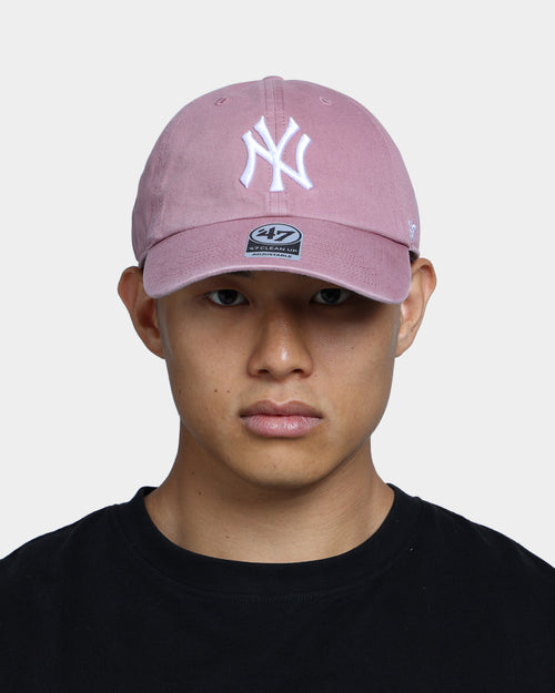 47 Brand New York Yankees Clean Up Strapback Mauve
