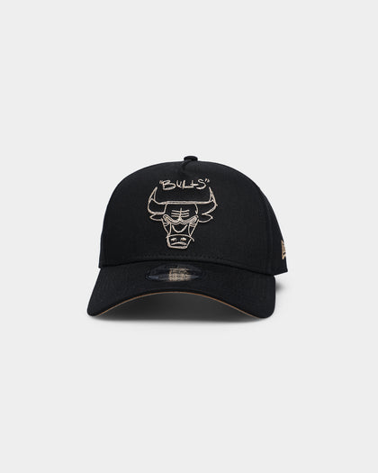 New Era Chicago Bulls Scribble 9FORTY A-Frame Snapback Black/Wheat
