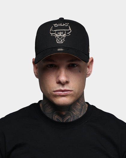 New Era Chicago Bulls Scribble 9FORTY A-Frame Snapback Black/Wheat