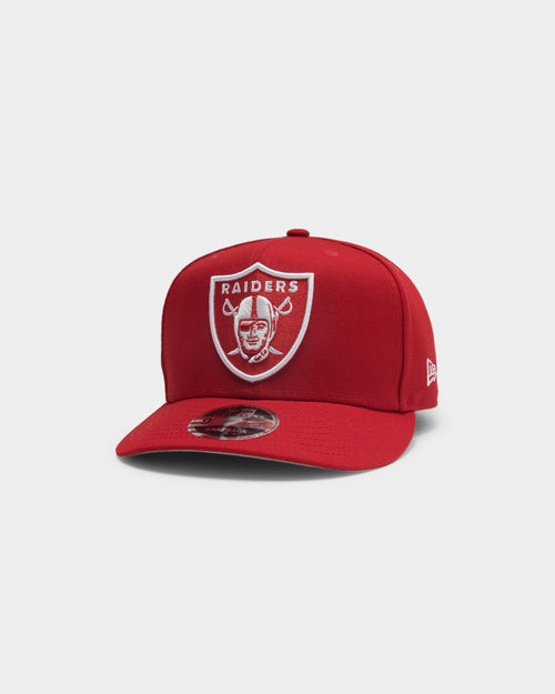 New Era Las Vegas Raiders 9FIFTY High Crown Precurved Snapback Scarlet/White