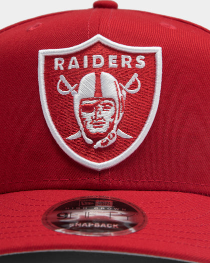 New Era Las Vegas Raiders 9FIFTY High Crown Precurved Snapback Scarlet/White
