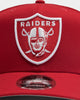 New Era Las Vegas Raiders 9FIFTY High Crown Precurved Snapback Scarlet/White