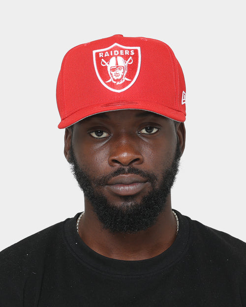 New Era Las Vegas Raiders 9FIFTY High Crown Precurved Snapback Scarlet/White
