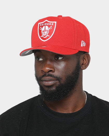 New Era Las Vegas Raiders 9FIFTY High Crown Precurved Snapback Scarlet/White