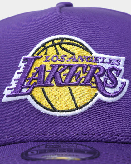 New Era Los Angeles Lakers 'Original Team Colours' 9FORTY K-Frame Snapback Purple
