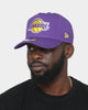 New Era Los Angeles Lakers 'Original Team Colours' 9FORTY K-Frame Snapback Purple