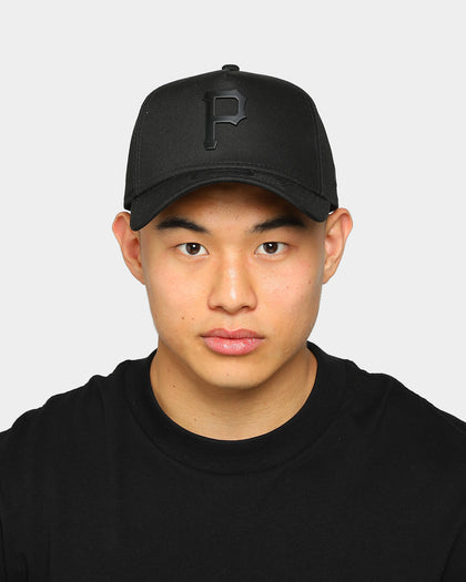New Era Pittsburgh Pirates 9FORTY A-Frame Metal Badge Snapback Black/Black
