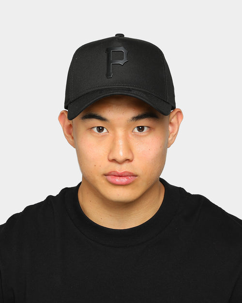 New Era Pittsburgh Pirates 9FORTY A-Frame Metal Badge Snapback Black/Black