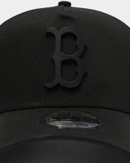 New Era Boston Red Sox 'Metal Badge' 9FORTY A-Frame Snapback Black/Black