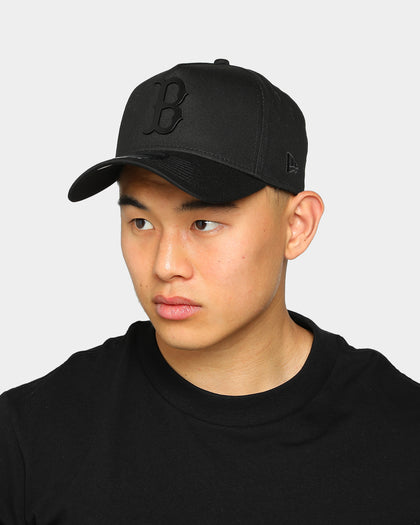 New Era Boston Red Sox 'Metal Badge' 9FORTY A-Frame Snapback Black/Black