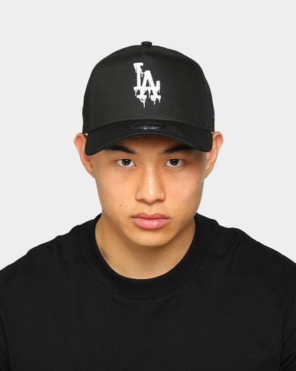 New Era Los Angeles Dodgers Drip Logo 9FORTY A-Frame Snapback Black