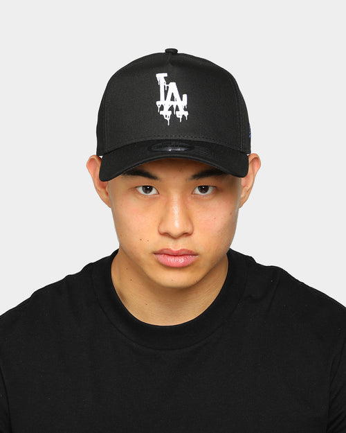 New Era Los Angeles Dodgers Drip Logo 9FORTY A-Frame Snapback Black