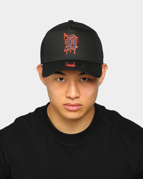 New Era Detroit Tigers Drip Logo 9FORTY A-Frame Snapback Black