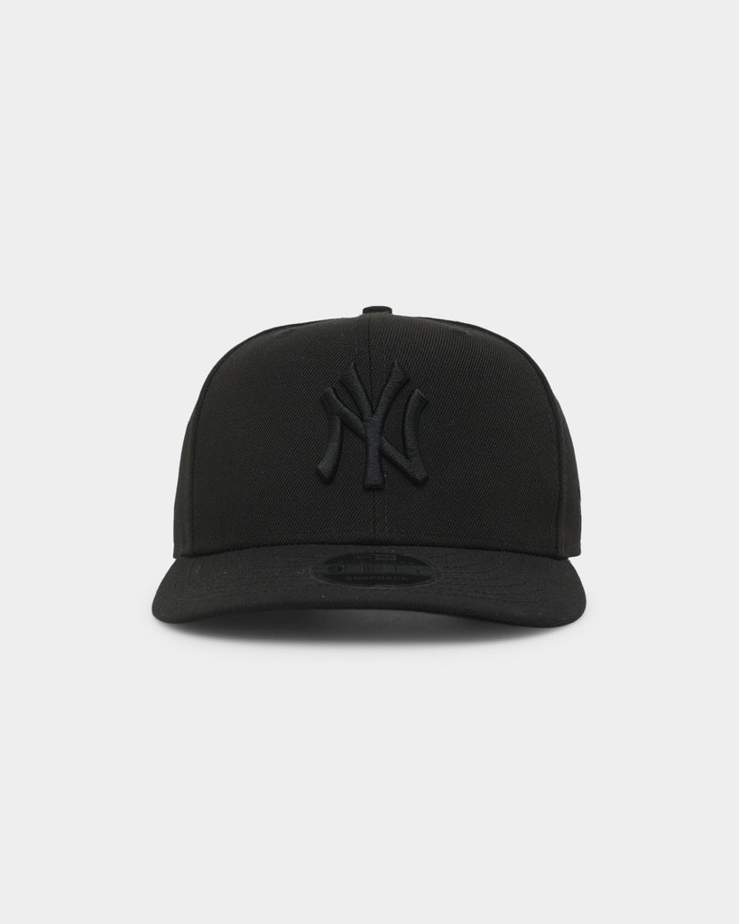 New Era New York Yankees 9FIFTY High Crown Pre-Curved Snapback Black/Black