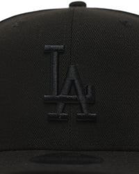 New Era Los Angeles Dodgers 9FIFTY High Crown Precurved Snapback Black/Black