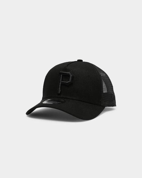 New Era Pittsburgh Pirates 9FORTY A-Frame Trucker Black/Black
