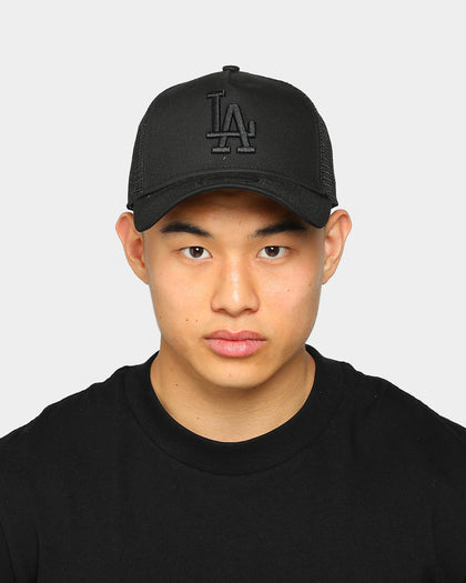 New Era Los Angeles Dodgers 9FORTY A-Frame Trucker Black/Black