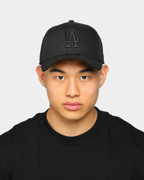New Era Los Angeles Dodgers 9FORTY A-Frame Trucker Black/Black
