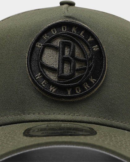 New Era Brooklyn Nets 9FORTY A-Frame Snapback New Olive/Black