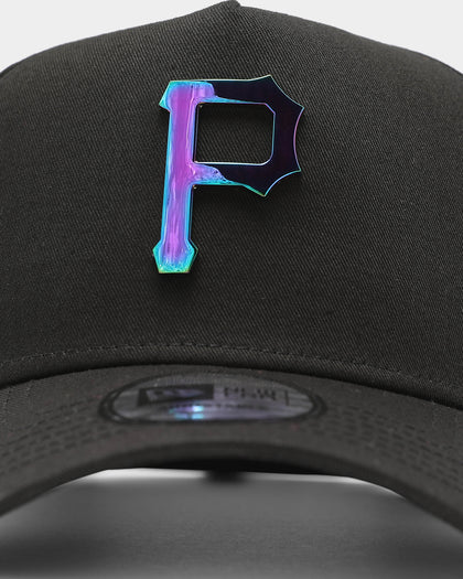 New Era Pittsburgh Pirates 'Metal Badge' 9FORTY K-Frame Snapback Black/Iridescent