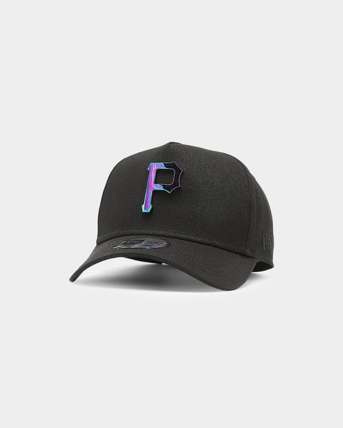 New Era Pittsburgh Pirates 'Metal Badge' 9FORTY K-Frame Snapback Black/Iridescent