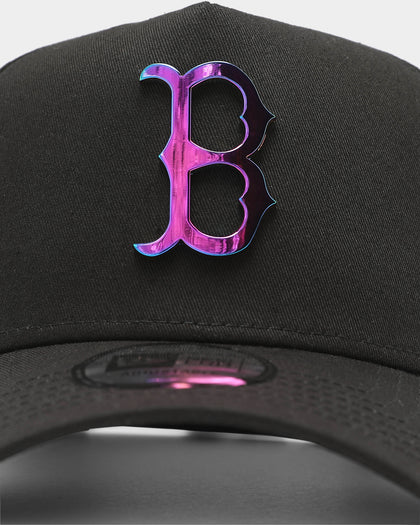 New Era Boston Red Sox Metal Badge 9FORTY K-Frame Snapback Black/Iridescent