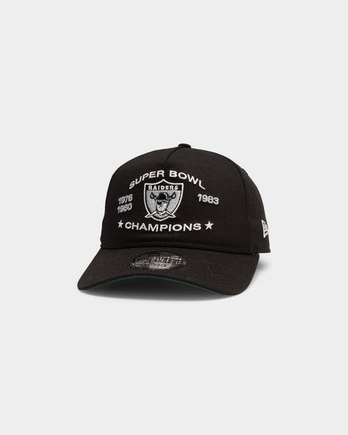 New Era Raiders Throwback Champs Old Golfer Snapback Black